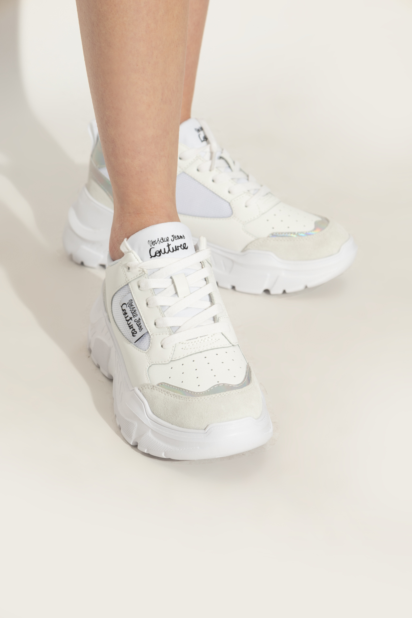 スニーカー VERSACE JEANS COUTURE Woman Sneakers White 78VA3SC2ZPB04 003 VERSACE JEANS COUTURE: Sneakers woman - White | Versace